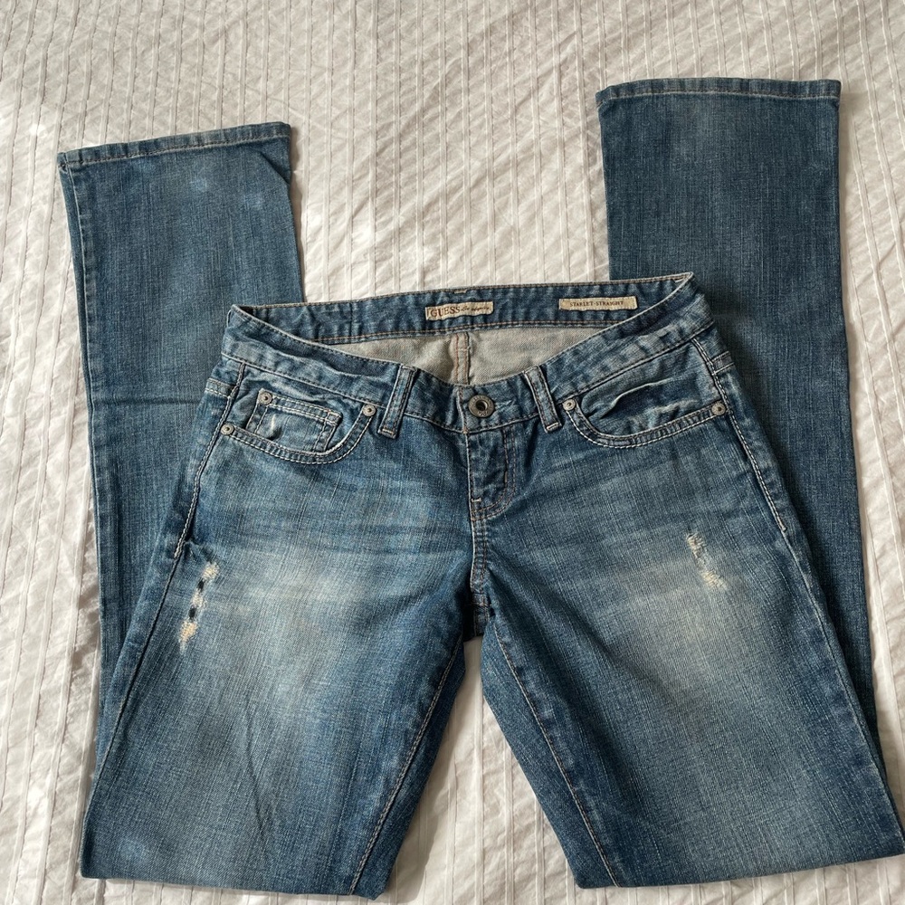 GUESS Like new Vintage Women's Classic Denim Straight Leg Jeans size 26 - Picture 7 of 15